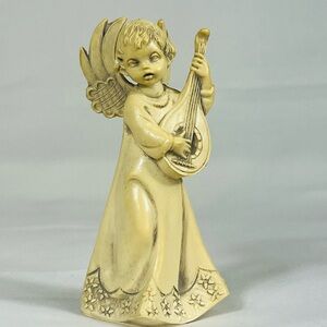 Fontanini Angel Figurine Nativity Depose ITALY Mandolin Vintage